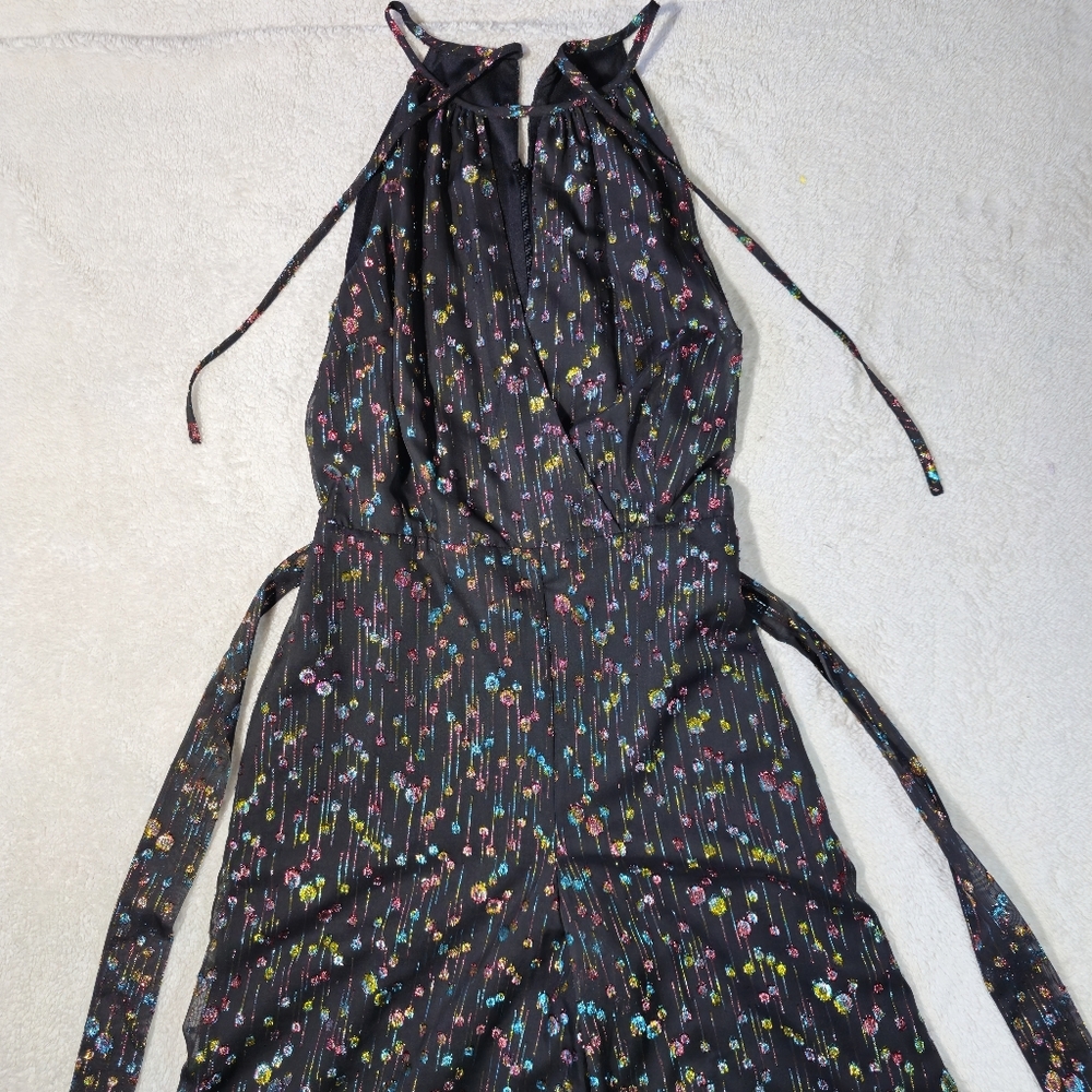 Eva Franco Anthropologie Black With Colorful Dots Jumpsuit - Picture 7 of 9